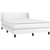  Krevet s oprugama i madracem bijeli 140x200 cm od umjetne kože | shoptok.hr