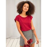 BASIC Feel Good T-shirt-RV-TS-4833.91P-burgundy | Shoptok.si