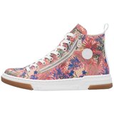 Rieker Visoke tenisice kobalt plava / limeta / rosé / prljavo roza | shoptok.hr