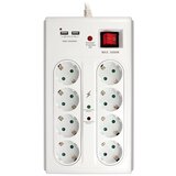 Commel "C380-107 beli produžni kabl sa 8 utičnica+2xUSB porta 3m" | Eponuda.com
