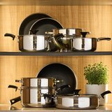 Andrea Fontebasso Ponev Luxury Design 28cm / dvojni ročaj / indukcija / inox, prevleka proti prijemanju, (5000198652) | Shoptok.si