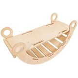 MeowBaby ljuljačka od borovog drva u prirodnoj boji 39x75x38 cm montessori Cijene