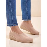 Resti Women's moccasins on a low wedge Epoles Cene
