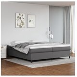  Okvir Okvir za krevet s oprugama sivi 200x200 cm od umjetne kože | shoptok.hr