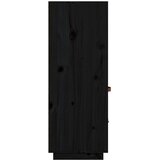  Visoka komoda crni 67 x 40 x 108,5 cm od masivne borovine | shoptok.hr