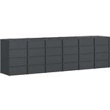  Skladištenje kanti za 3 kante Antracit 340 x 77.5 x 115.5 cm | shoptok.hr