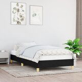 Maison Chic Posteljni okvir - Enojna postelja - Postelja za odrasle brez vzmetnice črn 100x200 cm blago-J7107, (21765266) | Shoptok.si