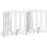 Preklopna ogradica za kućne ljubimce 4 pcs Betonsko Siva | shoptok.hr