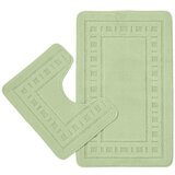 Catherine Lansfield Svijetlo zelene kupaonske prostirke u setu 2 kom za WC 50x80 cm Armoni – Cijene
