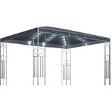  Sjenica s LED svjetlosnim trakama 400 x 300 cm antracit | shoptok.hr