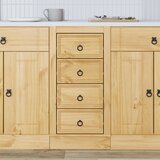  Cabinet SKI Medeno Smeđa 40 x 46 x 81 cm Čvrsto borovo drvo | shoptok.hr