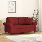 vidaXL Okrasna blazina 2 kosa vinsko rdeča 40x40 cm blago | Shoptok.si