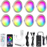 8x LED Pametnih Vgradnih Svetilk z Aplikacijo
