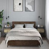 The Living Store Nočna omarica 2 kosa sonoma hrast 40x40x55 cm inženirski les - Nočna Omarica, (21568433) | Shoptok.si
