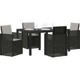  Vrtni set za objed s jastukom 5 pcs Antracit i Svjetlosiva PP | Eponuda.com