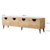Hanah home TV polica Four Seasons Sapphire Oak v2 | ePonuda.com