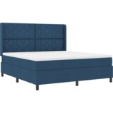  Box Spring Postelja z Vzmetnico - Modra - 180x200 cm - Tkanina, (22052192) | Shoptok.si