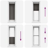 vidaXL Plisirana žaluzija črna 50x100 cm Širina tkanine 49,4 cm | Shoptok.si