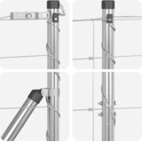 vidaXL Ograja za polja 1.4x50 m Galvanizirano jeklo | Shoptok.si
