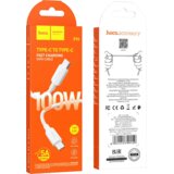 hoco. USB kabel za pametni telefon, tip C, 100W, bel - X96 Hyper, 100W, bel | Shoptok.si