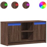 TV ormarić s LED svjetlima boja hrasta 100x34x50 cm drveni | shoptok.hr