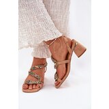 ARTIKER Womens Heeled Sandals With Crystals | Shoptok.si
