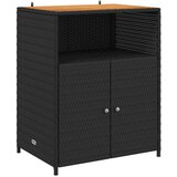  Cabinet s policom Crna 70 x 50 x 87 cm Poliester i Roly Rattan | shoptok.hr