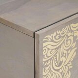 vidaXL Stolić za kavu Siva 80 x 50 x 40 cm masivno drvo manga | shoptok.hr
