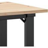  Blagovaonski stol O-oblika 50x50x75 cm od borovine i čelik | Eponuda.com
