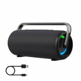Manta zvučnik Bluetooth, 80Wmax, SUPER BASS, vodootp, TWS, LED, baterija, crni | shoptok.hr