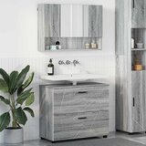 vidaXL Set namještaja za kupaonicu s ladicama 2 pcs Sivi hrast sonoma | shoptok.hr
