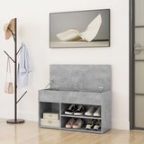  Klupa za cipele boja betona 80 x 30 x 45 cm konstruirano drvo | shoptok.hr