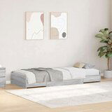  S uzglavljem s ladicama Siva Sonoma 75 x 190 cm Konstruirano drvo | shoptok.hr