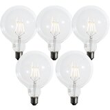LUEDD Komplet 5 E27 3-stopenjskih zatemnitvenih LED žarnic s spiralno nitko G125 4W 450 lm 2700K Cene