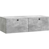 TV ormar za zid 98 x 41 x 30 cm Betonska siva Konstruirano drvo | shoptok.hr