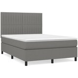  The Living Store Box spring posteljni z vzmetnico temno siv 140x190 cm blago - Box Spring Postelja, (21450108) | Shoptok.si
