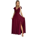Numoco Women's shiny long dress with neckline | shoptok.hr