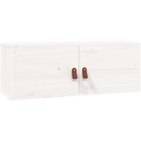  Stenska omarica 2 kosa bela 80x30x30 cm trdna borovina, (20740553) | Shoptok.si