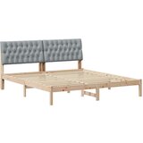  Krevetni okvir s tapiciranim uzglavljem Smeđa 180 x 200 cm | shoptok.hr