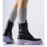 Gemre Black boots on a purple sole Quennie | Shoptok.si