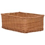  4-dijelni set uklapajućih košara od vrbe smeđi | shoptok.hr