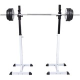 vidaXL Stalak za čučnjeve sa setom dvoručnih/jednoručnih utega 60,5 kg | shoptok.hr