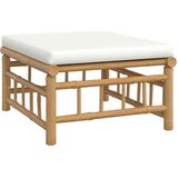  9-dijelna vrtna garnitura od bambusa s krem bijelim jastucima | shoptok.hr