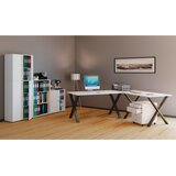 MID.YOU KOTNA PISALNA MIZA leseni material črna, bela | Shoptok.si