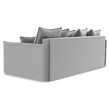 Makamii Svijetlo siva baršunasti sklopiva/s prostorom za odlaganje sofa 225 cm Hula – | shoptok.hr