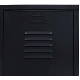  Kovinska omara v industrijskem stilu 67x35x107 cm črna | Shoptok.si