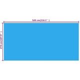  Pravokutni plavi bazenski prekrivač od PE 549 x 274 cm | shoptok.hr