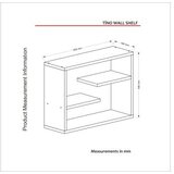 Hanah home zidna polica tino, 60x44x19.5 cm, smeđa | ePonuda.com