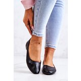 EVENTO PE1 Black Classic Leather Ballerina Stacee | Shoptok.si