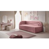 ELTAP Ružičasta sklopiva/s prostorom za odlaganje sofa od šenila s lijevim kutom 223 cm Fabillo – | shoptok.hr
